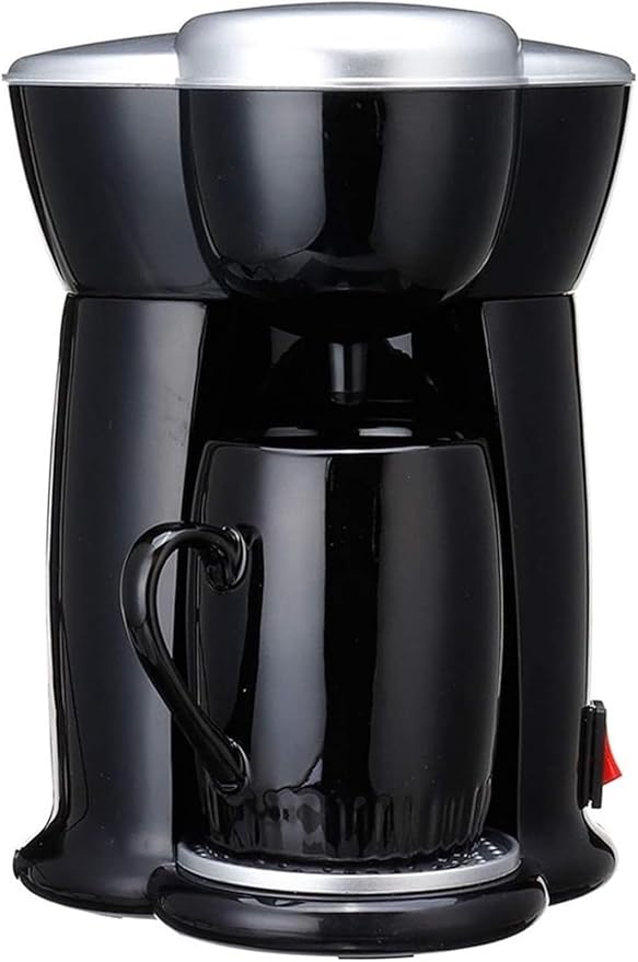 JITUIHOM Automatic Drip Coffee Maker - Compact Mini Machine for Home Use Dual Function for &amp Tea Single Cup Brewer
