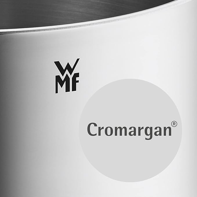 WMF Pot Set 4-Piece Astoria Pouring Rim Glass Lid Cromargan Stainless Steel Polished Suitable for Induction Hobs Dishwasher-Safe