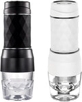 120ML Portable Espresso Machine - 2 in 1 Manual Coffee Maker for Camping and Home Use(B)