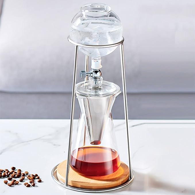 Coffee Pot Cold Ice Drip Water Drip Coffee Maker Reusable Glass Filter Glass Tools Espresso Coffee Dripper Pot Ice Cold Brew Coffee Machine