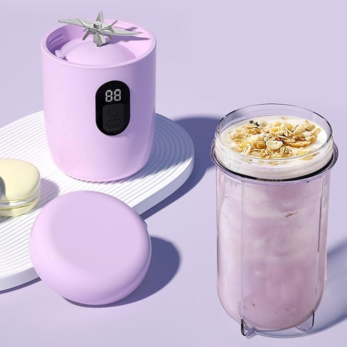 500ml Portable Shakes Maker USB Rechargeable Juicer Blenders Juicing Cup With Powerful Motor For Home And Gym Use Portable Blenders