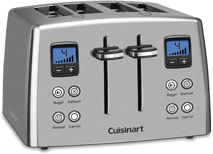 Cuisinart 12 Piece Cookware Set with 4-Slice Toaster Stainless Steel
