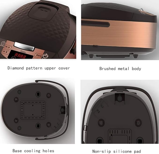 Rice Cooker Household/commercial 5L-860W 4 Function Menus 24-hour Appointment Smart Insulation With Steamer