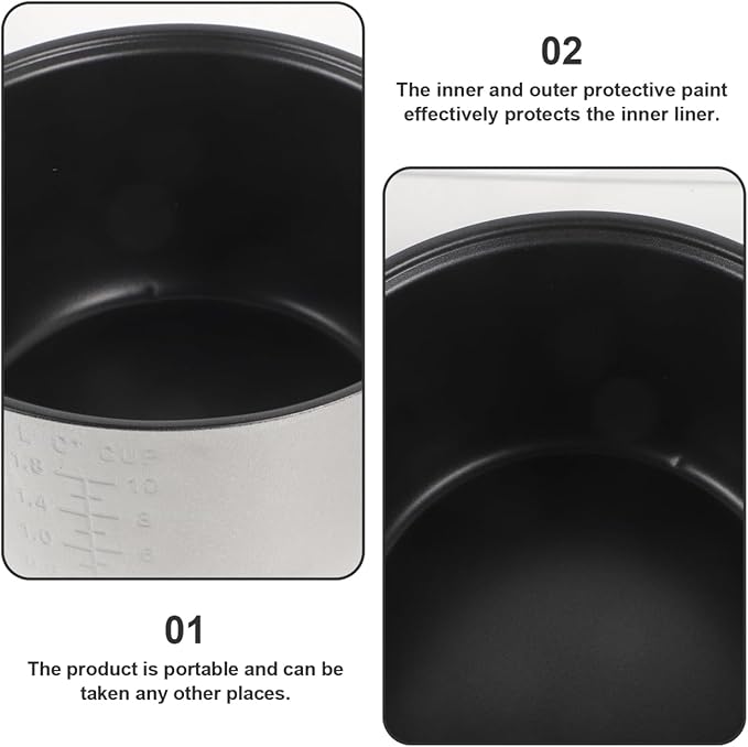 4L Rice Cooker Liner Non Stick Aroma Inner Pot Rice Electric Cooker Accessories for Home Kitchen ShopAluminum Alloy