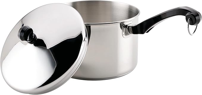Farberware Classic Stainless Steel Sauce Pan/Saucepan with Lid 3 Quart Silver