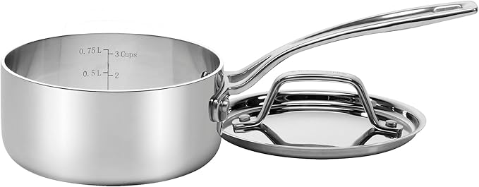 Cuisinart Custom-Clad 5-Ply Stainless Steel 10 Piece Cookware Set CCC5-10