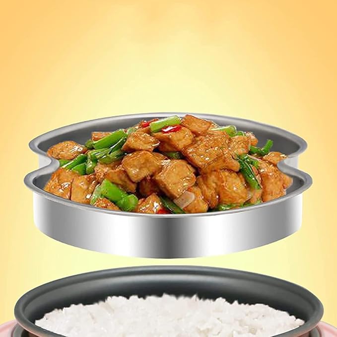 Mini Rice Cooker And Steamer Electric Rice Cookers Stainless Steel Non- Stick Inner Pot For Cooking SoupStewsGrains