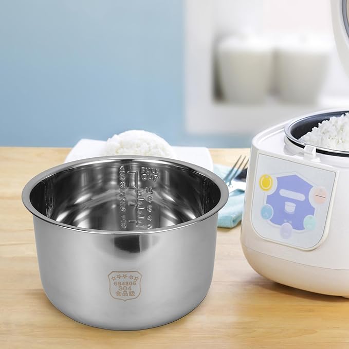 Cabilock Rice Cooker Liner 5L Cooker Inner Tank Rice Accessories Electric Accessories Inner Pot Power Parts Pot Cooking Supplies Stainless Steel Instant
