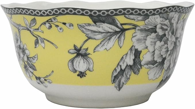 222 Fifth Adelaide 16-Piece Square Dinnerware Set – Service for 4 Floral Porcelain Big Dinner Plates and Bowls Sets for Everyday Dining &amp Entertainment Microwave &amp Dishwasher Safe Chip Res