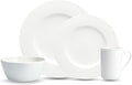 Fortessa Amanda Porcelain 16 Piece Dinnerware Set Service for 4 White