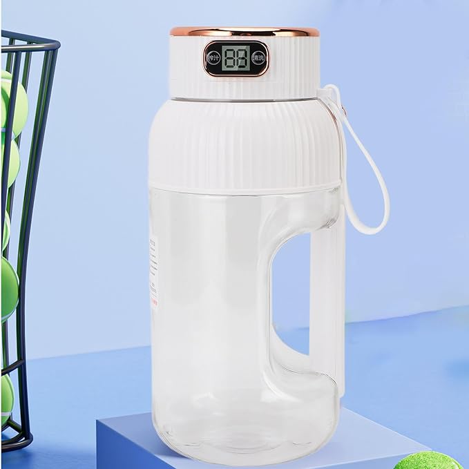 Portable Juicer Cup 150W 1200ml Multifunctional Mini Travel Blender for Gym Home Office Sports Outdoor with Juice Cup Blender (White)