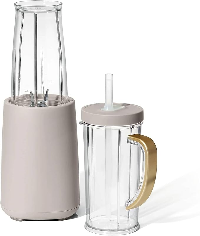 Personal Blender Set 12-Piece 240W Compact Single Serve Blender with Blending and Grinding Cups BPA-Free Dishwasher Safe (Porcini Taupe)