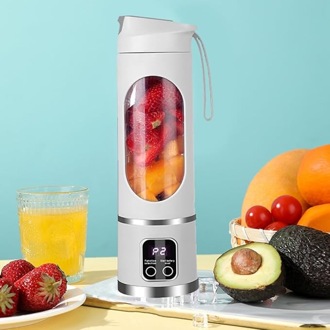 Portable Blender Electric Juicers Fruit Mixers USB Rechargeable Smoothie Mini Blender Personal Juicer 12 Cutter 3Gears B