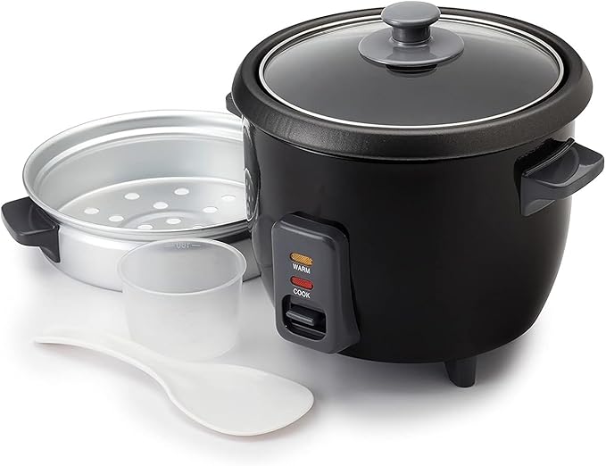 Rice Cookers Rice Cooker Removable Nonstick Cooking Pot with External Steam Tray 6 Cup Pot Rice Maker
