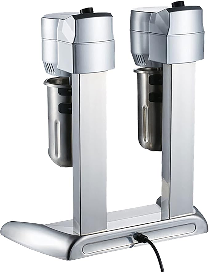 Dual Head Milkshake Maker 300W Commercial Milkshake Mixer 18000Rpm Speeds Adjustable Milkshake Milk Foam Blender (45 * 25 * 56cm)