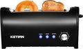 Long Slot Toaster 2 SliceCancel Reheat Defrost FunctionsRemovable Crumb Tray6 Browning SettingsExtra Wide Long SlotsStainless SteelBlack