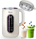 IAGREEA 10-in-1 Nut Milk Maker Machine 304 Stainless Steel Lid BPA Free 35oz Soy Milk Maker for Homemade Milkshake/Nut/Oat/Plant-Based Drink 10 Blades Blenders with Delay Start/Boil Water/Self Clean