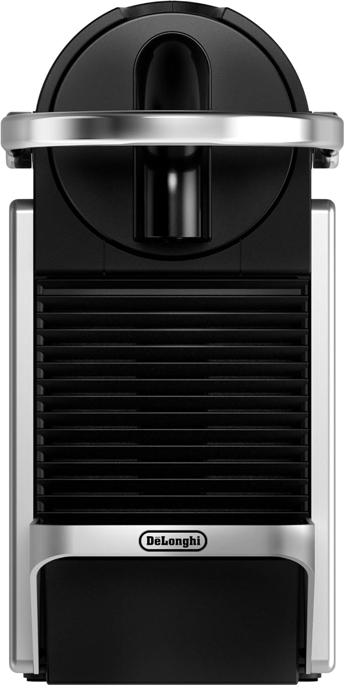 De′Longhi Nespresso Pixie EN127.S Fully Automatic Coffee Machine One-Button Coffee Machine with Multi-Function Welcome Set Included Compact Design 19 Bar Pressure 1260W Silver