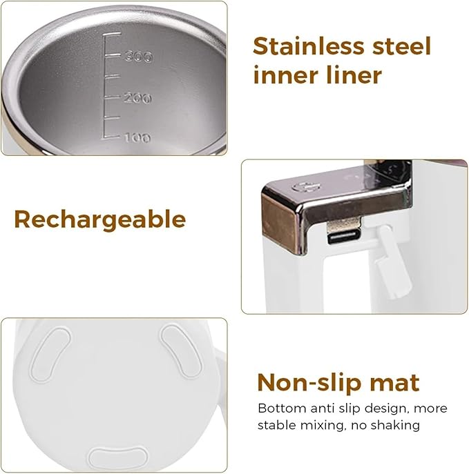 Self Stirring Coffee Mug Automatic Self Stirring Mug 350ML Electric Mixing Cup Coffee Milk Powder Blender Magnetic Self Stirring CupElectric Stirring Cup
