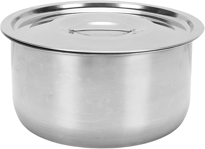 TOPINCN Stainless Steel Soup Pot Set 5PCS Multifunctional Cooking Pots Heavy Duty Induction Cooking Pot