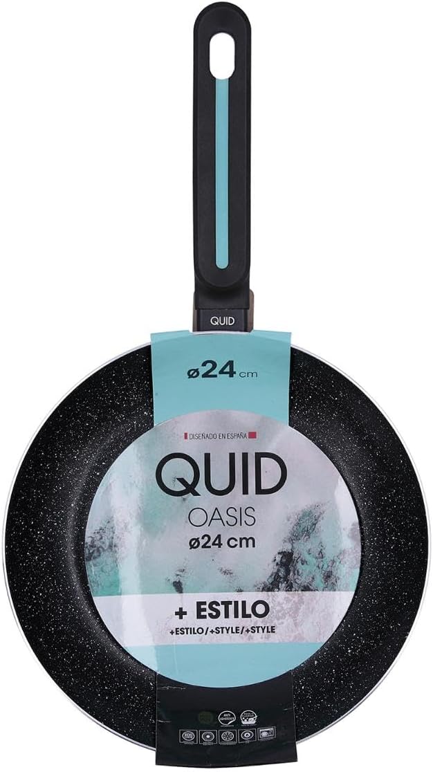 Quid Oasis 3 Piece Pressed Aluminium 24cm Glass Ceramic Induction Pan Set 2 Layers Non-Stick Coating