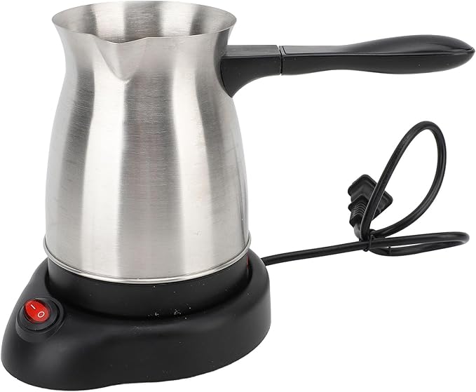 Asixxsix 600W Electric Turkish Coffee Maker Machine 600ml Electric Coffee Pot with Anti Scald Handle Electric Pot Coffee Kettle Portable Electric Hot Water Kettle for Tea Coffee