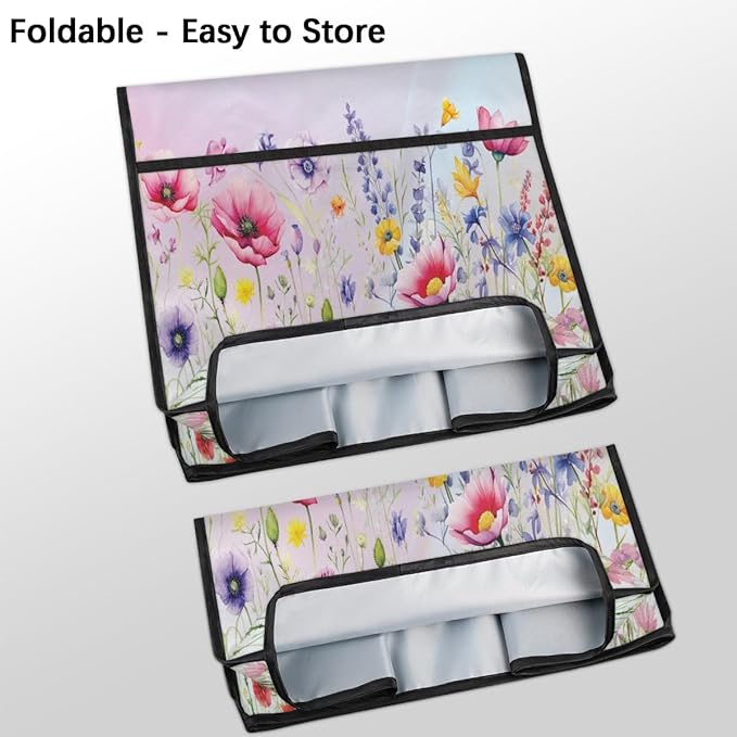 cfpolar Kitchen Aid Mixer Cover Compatible with 6-8 Quarts Flower Colorful Floral Stand Mixer Cover Kitchen Aid Mixers Accessories Appliance Organizer Bag Dust Covers with Zipper Pocket