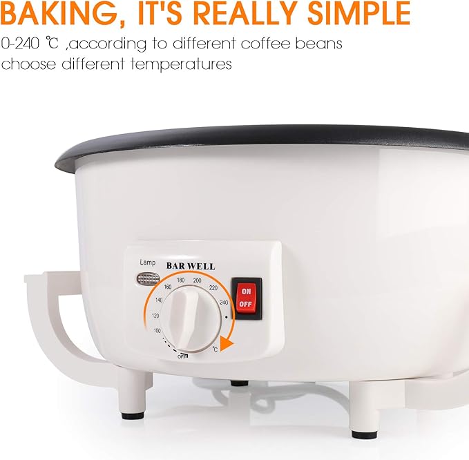 Coffee Bean Roaster Machine 110V 750g Home Coffee Bean Baker Non-Stick Coating Household Electric Coffee Bean Roasting Machine