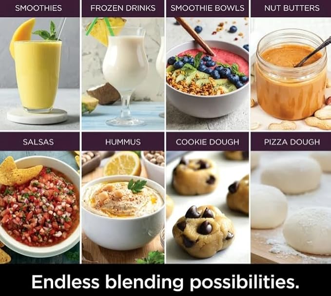 Niin-jaa Detectt Kitchen System 72 Oz Blender 3 Speeds Blend Crush Chop Smoothies BlendSense Technology 1700 W Crushing Blades Color Silver (model TB 400)
