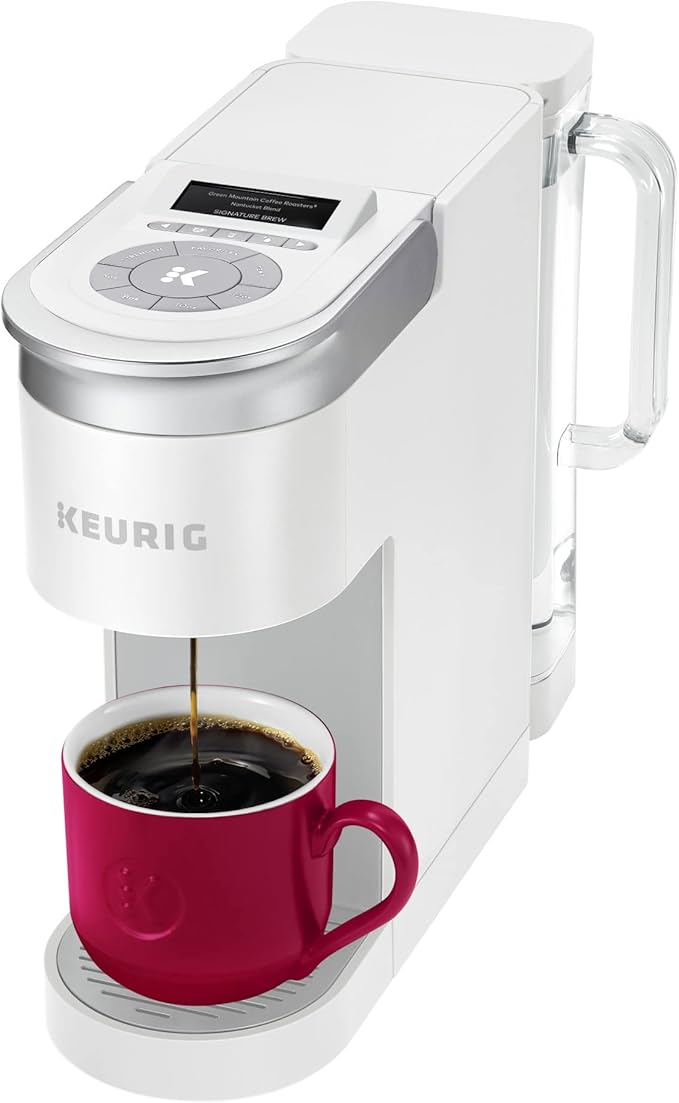 Keurig K-Supreme SMART Single Serve Coffee Maker With WiFi Compatibility 4 Brew Sizes And 66oz Removable Reservoir Compatible with Alexa White