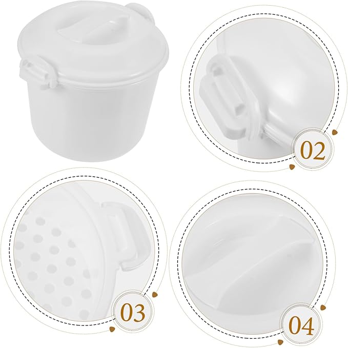 IMIKEYA 1set Microwave Rice Cooker Boys and Girls Lunch Box Tiger Rice Cooker Oven Capacity Steamer Food Container Microwave