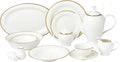 57Piece Dinnerware Set-Bone China Service For 8 People-Daisy