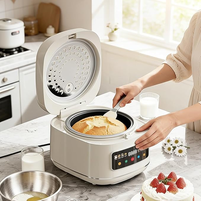Rice Cooker 5 QuartMulti-Function Stew Fast Cooker Steam Bread Maker Rice Soup MakerQuick Rice Mode Non-stick Inner Pot