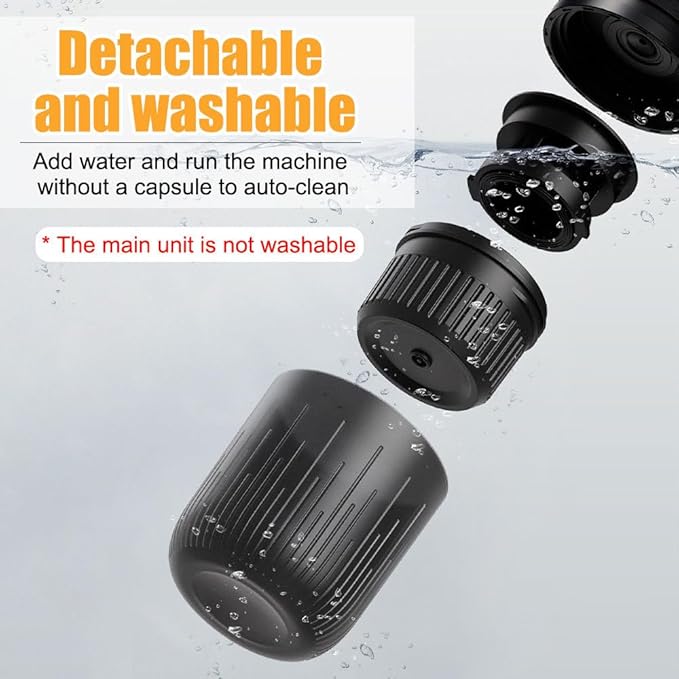 Portable Coffee Maker 2 in 1 Electric Espresso Machine Rechargeable Self-Heating Coffee Machine for Home Office Car Camping Travelling