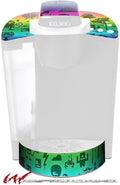 Decal Style Vinyl Skin compatible with Keurig K40 Elite Coffee Makers Cute Rainbow Monsters (COFFEE MAKER NOT INCLUDED)