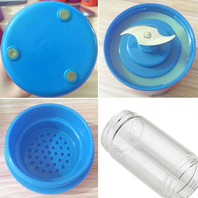 Portable USB Electric Fruit Juice Blender Deluxe Version with 6 Blades (Green)