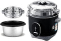 Household Electric Rice Cooker With Steamer Home Old Fashioned Rice Cooker Automatic Thermal Insulation Non-Stick Inner For 1-8 People(1.5L)