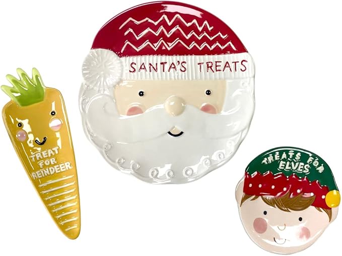 Godinger Dinnerware Holiday Santa Set
