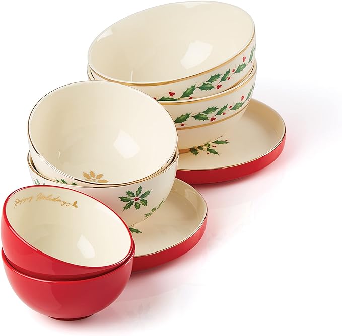 Lenox 893494 Holiday Luna Nesting Dinnerware Set Christmas Hosting