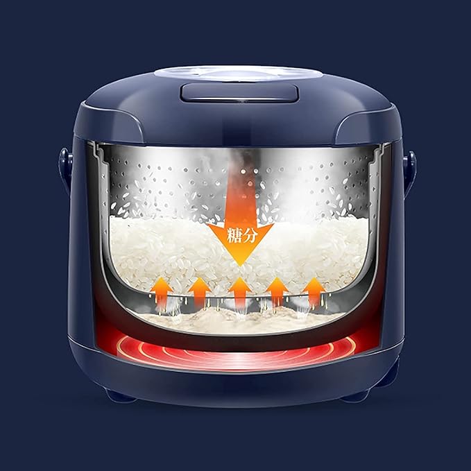 Low-Sugar Rice Cooker Household Multifunctional Low-Sugar Rice Cooker Separated Rice Soup Non-Stick Inner Liner for 1-2 People