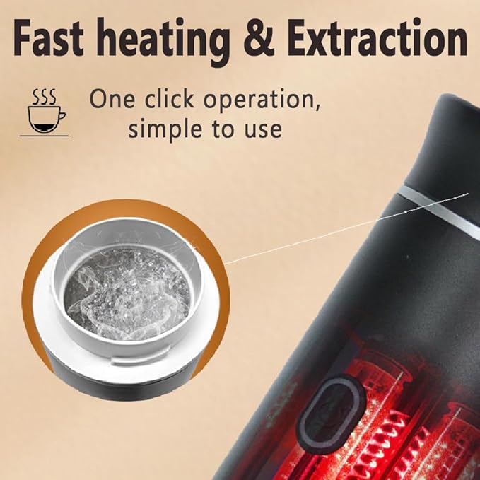 Portable Espresso Machine 3-in-1 Coffee Maker with Self‑Heating Nespresso Machine for NS Capsule &amp Ground Coffeefor Travel Portable Expresso Machines for Home Camping Car Hiking Office