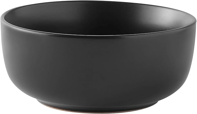 12-Piece Stoneware Dinnerware Set Matte Black