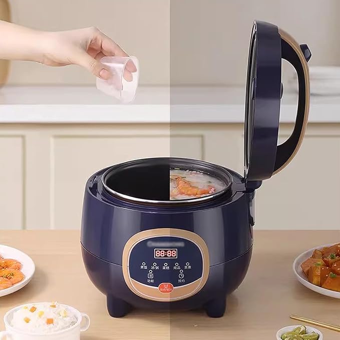 GRFIT Mini Rice Cooker Small 1-2 People Dormitory Home Rice Cooker Multi-Function Reservation Rice Cooker (Color : Intelligent Size : 4L)