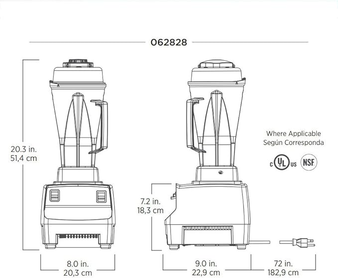 Vitamix 62828 Drink Machine Two Speed Blender