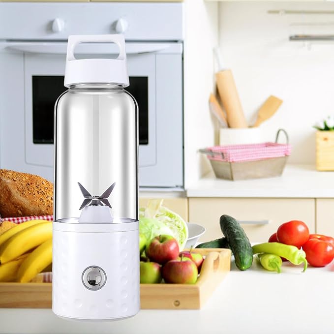 Portable Juicer Blender Electric Juicer Handheld Fruit Juicer Personal Fruit Mixer Mini Blender Cup Citrus Juicer Pink(White)