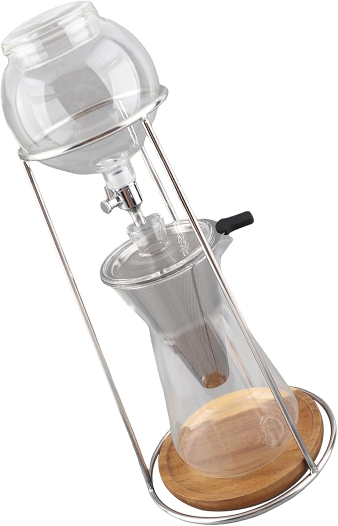 Dripper Hand Brew Coffee Maker Premium Borosilicate Glass Heat Proof Coffee Maker Portable Cold Brew Ideal for Home Bar &amp Hotel Use