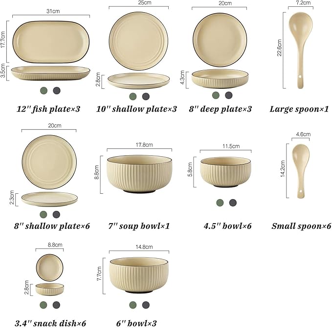 Dinner Set Ceramics Dinner Sets 38 Pieces Dinnerware Set | Porcelain Steak Plate And Cereal Bowl For Wedding Gifts Kitchenware