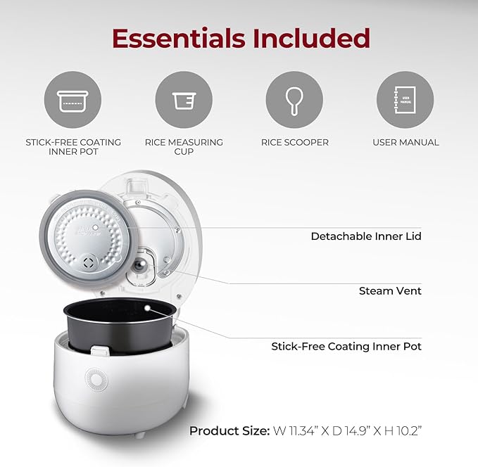 CUCKOO 10-Cup Pressure &amp 6-Cup Micom Rice Cookers | Multiple Menu Options | Made in Korea