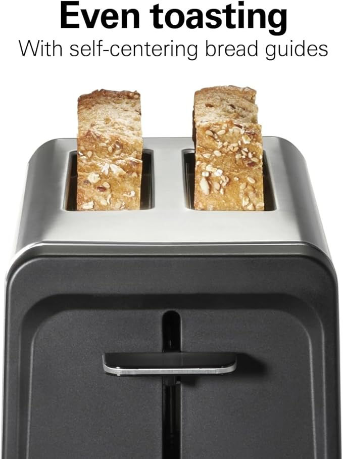 Toaster with Wide Slots Bagel Function Toast Boost Stainless Steel