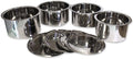 8 Piece Stainless Steel Cooking Pots Lids Set | Robust Construction | Versatile Lids | Space-Saving Storage | Ideal for Home and Professional Use